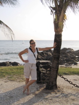 Amy at the fort